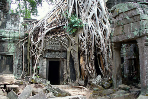 Crociere sul Mekong, tempio di Ta Prhom.